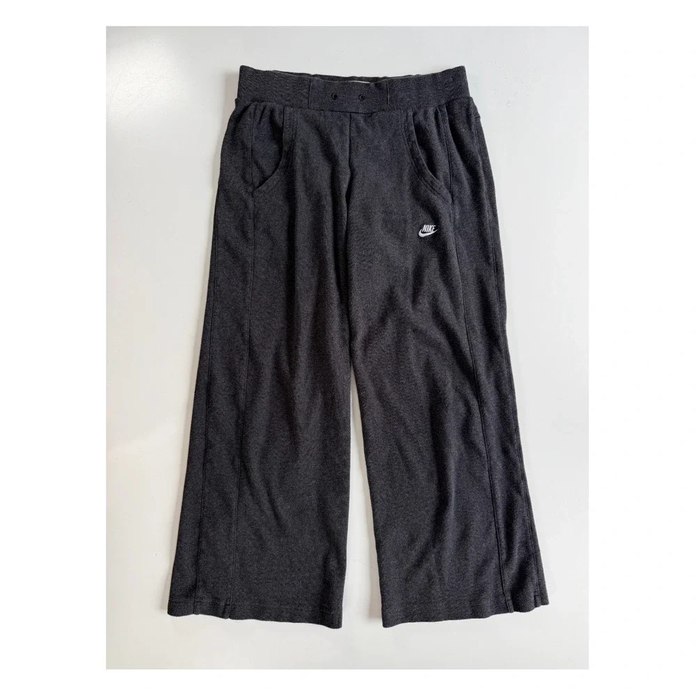 Y2K NIKE Sportswear Relaxed Lounge Pant Womens Medium (8-10) Gray Relaxed Baggy‎